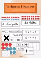 Vorschau - Fördermaterial/Inklusion - Rechenstrategie halbieren und verdoppeln - Deckblatt