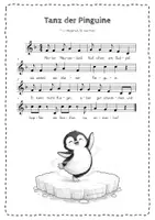 Vorschau - Arbeitsblätter - Tanz der Pinguine Lied – Materialpaket Musik - Seite 3