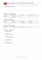 Vorschau - Arbeitsblätter - Subjektpronomen (eu, tu, ele, ela, nós, vocês, eles) und Präpositionen | Subject Pronouns & Prepositions | Contractions no na ao da - Seite 3