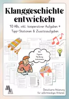 Vorschau - Arbeitsblätter - Klanggeschichte selbst erstellen: Anleitung - Deckblatt