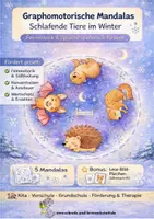 Vorschau - Arbeitsblätter - Graphomotorische Mandalas - Schlafende Tiere im Winter - Deckblatt