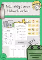 Vorschau - Stundenentwürfe - Müll Unterrichtsreihe Materialpaket Sachunterricht - Seite 1