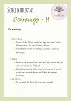 Vorschau - Arbeitsblätter - Schleichdiktat/ Laufdiktat Dehnungs - H | 12 Karten | 3./4. Kl - Seite 1