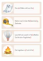 Vorschau - Arbeitsblätter - Schleichdiktat/ Laufdiktat ß | 12 Karten | 3./4. Kl - Seite 3