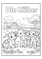 Vorschau - Arbeitsblätter - 🐄 Ausmalbilder Bauernhoftiere – 50 liebevolle Malvorlagen für Kindergarten & Grundschule - Seite 3