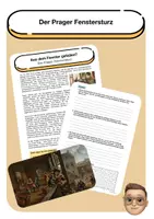 Vorschau - Arbeitsblätter - Der Prager Fenstersturz (Dreißigjähriger Krieg) - Deckblatt