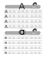 Aperçu - Affichage - Apprendre l’alphabet – Tracer les lettres en écriture capitale - Page 1