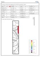 Vorschau - Arbeitsblätter - Zahlenraum 10 mit Würfelbildern & Buchstaben lernen - Ausmalbilder Klasse 1 - Seite 3