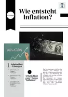 Vorschau - Arbeitsblätter - Arbeitsblatt zum Thema Inflation - Deckblatt