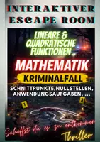 Vorschau - Stundenentwürfe - Lineare und Quadratische Funktionen - Der interaktive Mathe-Krimi - Deckblatt