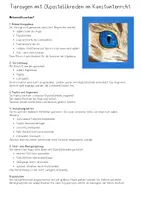 Vorschau - Arbeitsblätter - Tieraugen gestalten mit Ölpastellkreiden – Kunstunterricht Sekundarstufe I,Kunst Klasse 6 |Kunst Klasse 7 | Kunst Klasse 8 - Seite 1