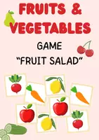 Vorschau - Spiele - fruit salad_englisch game fruits and veggies - Deckblatt