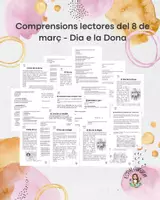 Vista previa - Hojas de trabajo - Comprensions lectores Dia de la Dona - Portada
