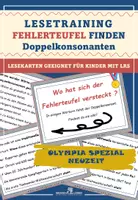 Vorschau - Fördermaterial/Inklusion - Olympia Spezial - Neuzeit: Fehlerteufel Lesekarten Doppelkonsonanten - Deckblatt