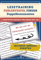 Vorschau - Fördermaterial/Inklusion - Olympia Spezial - Fechten: Fehlerteufel Lesekarten Doppelkonsonanten - Deckblatt