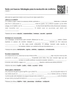Vista previa - Hojas de trabajo - Estrategias para la resolución de conflictos - página 1