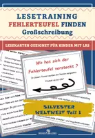 Vorschau - Fördermaterial/Inklusion - Silvestertraditionen weltweit Teil 1: Fehlerteufel Lesekarten Großschreibung - Deckblatt