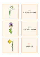 Vorschau - Spiele - Finde das Pärchen Frühling / Wortschatz Frühling / Frühling Spiel - Seite 1