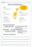 Vorschau - Arbeitsblätter - Wolfs- und Giraffensprache - Konfilktlösen - Seite 1