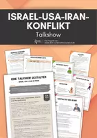 Vorschau - Arbeitsblätter - Israel-USA-Iran Konflikt - Talkshow durchführen - Deckblatt