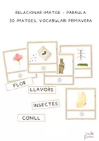 Vista previa - Tarjetas / Manipulativos - RELACIONAR IMATGE-PARAULA (PRIMAVERA) - Portada