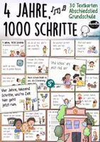 Vorschau - Merkblätter - 4 Jahre 1000 Schritte 🎵 - Tafelkarten zum Abschiedslied Grundschule - Deckblatt