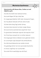 Vorschau - Arbeitsblätter - Wortarten bestimmen - Deckblatt