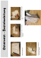 Vorschau - Mal- und Bastelvorlagen - Osternest basteln - Kunst zu Ostern - Seite 1