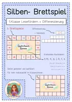 Vorschau - Spiele - Silben Brettspiel "Quatschwort- Rennen" - Deckblatt