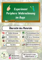 Vorschau - Arbeitsblätter - Experiment Periphere Wahrnehmung im Auge - Deckblatt