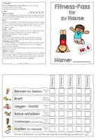 Vorschau - Aufgabenkarten - Homeschooling: Sport Fit zu Hause 6 - Seite 2