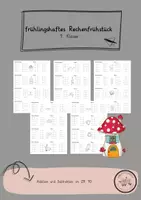 Vorschau - Arbeitsblätter - Freebie: Rechenfrühstück im Frühling ZR 10 - Deckblatt