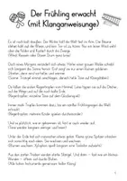 Vorschau - Arbeitsblätter - Klanggeschichte - "Der Frühling erwacht" - Seite 2
