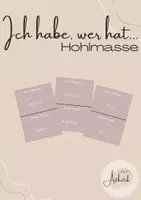 Vorschau - Spiele - Ich habe, wer hat... Hohlmasse - Deckblatt