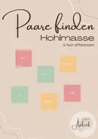 Vorschau - Spiele - Paare finden - Hohlmasse (3-fach differenziert) - Deckblatt