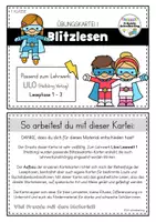 Vorschau - Fördermaterial/Inklusion - Blitzlesen - Übungskartei zu LILO 1 (Helbling) Lesephase 1-3 - Seite 1