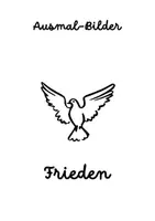 Vorschau - Mal- und Bastelvorlagen - KiTa Grundschule Malbuch Frieden Ausmalbilder - Deckblatt