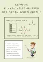 Vorschau - Klassenarbeiten - Klausur: Funktionelle Gruppen der organischen Chemie inkl. Erwartungshorizont (Einführungsphase, editierbar) - Deckblatt