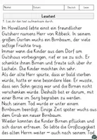 Vorschau - Arbeitsblätter - Der Herr von Ribbeck - zur Ballade von Theodor Fontane & Leseverstehen mit Lesetext, Fragen - Seite 1