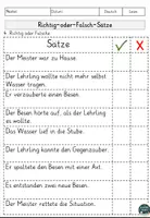Vorschau - Arbeitsblätter - Der Zauberlehrling - zur Ballade von Johann Wolfgang von Goethe & Leseverstehen mit Lesetext, Fragen - Seite 3