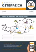 Vorschau - Arbeitsblätter - Österreichs Bundesländer & Hauptstädte – Eselsbrücken lernen - Deckblatt