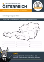 Vorschau - Arbeitsblätter - Österreichs Bundesländer & Hauptstädte – Eselsbrücken lernen - Seite 1