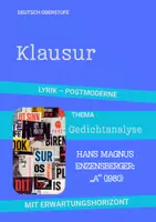 Vorschau - Arbeitsblätter - Materialpaket Klausuren Postmoderne: Lyrik mit Erwartungshorizont - Seite 1