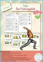 Vorschau - Bildkarten - Frühling Yogageschichte Der Frühlingspfad - Deckblatt