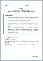 Vorschau - Arbeitsblätter - Klausur Postmoderne Lyrik: Jan Wagner – giersch (mit EWH) - Seite 1