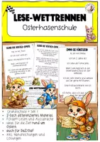 Vorschau - Arbeitsblätter - Materialpaket Lesewettrennen Deutsch Sek I - Seite 1