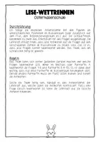 Vorschau - Arbeitsblätter - Materialpaket Lesewettrennen Deutsch Sek I - Seite 3