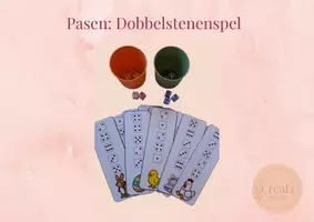 Voorbeeld - dobbestenenspel pasen - Voorblad