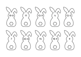 Vorschau - Spiele - Mathe Rechenaufgaben (Ostern) - dreifach differenziert - Seite 3