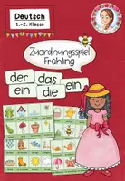 Vorschau - Arbeitsblätter - Zuordnungsspiel Frühling 1.-2. Klasse Deutsch - Deckblatt